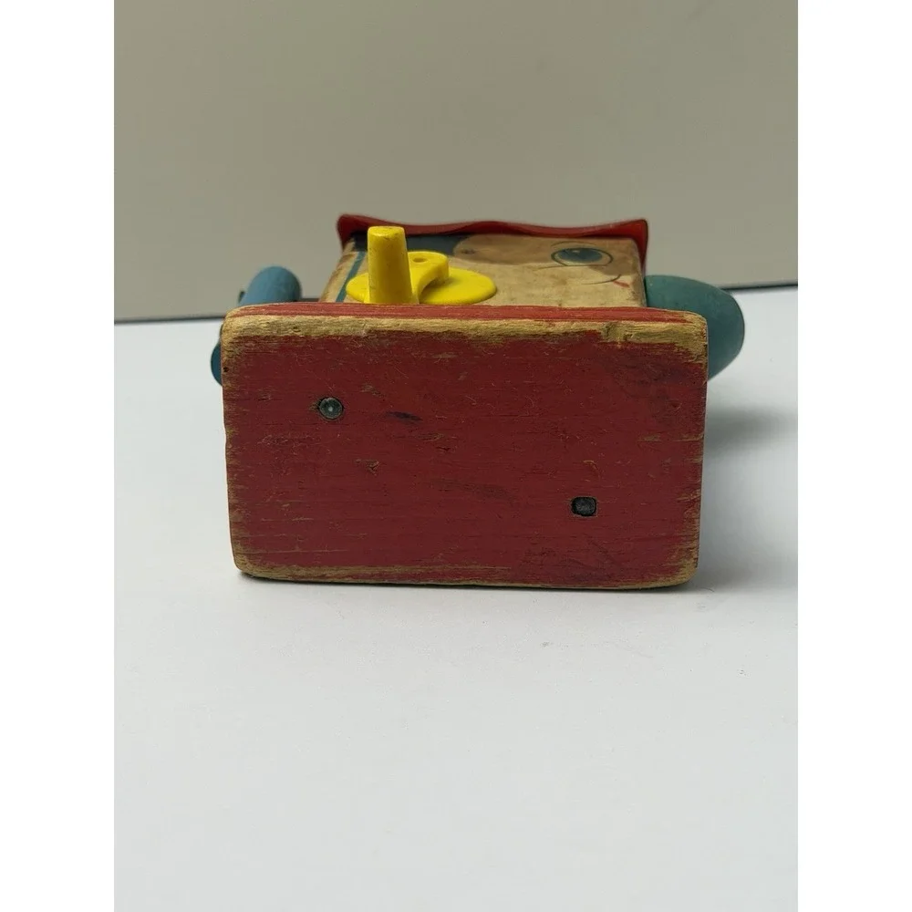 Fisher Price Wooden / Vintage Plastic Perky Pot Toy *Read*